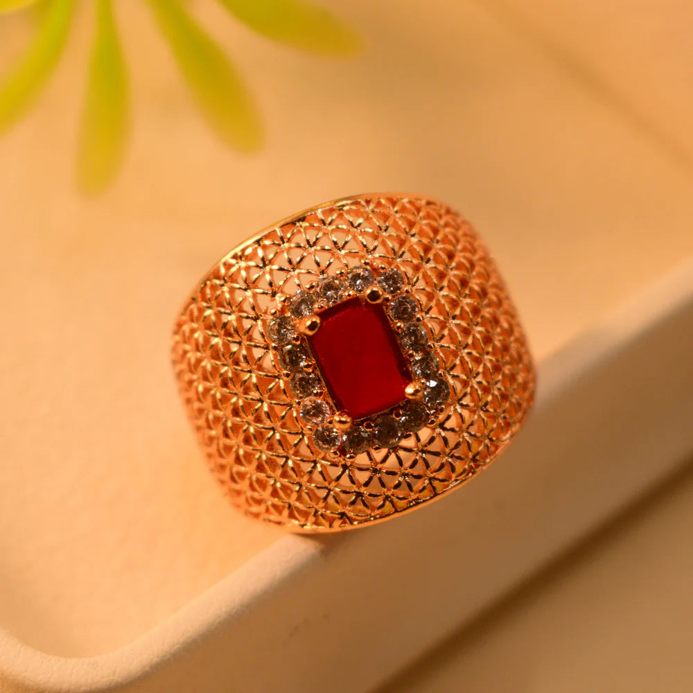 FZircon Stone Ring – Elegant & Stunning Zircon Jewelry for Women | Perfect for UAE Occasions"