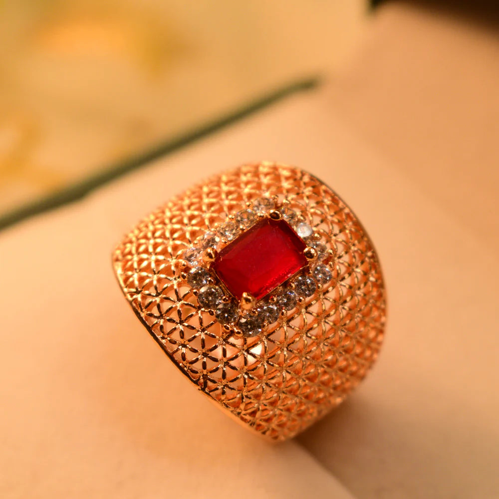 FZircon Stone Ring – Elegant & Stunning Zircon Jewelry for Women | Perfect for UAE Occasions"