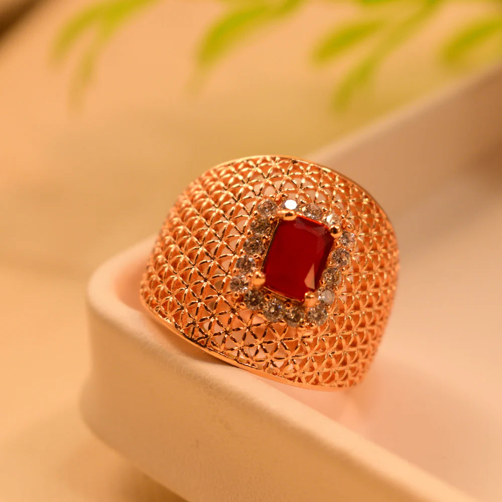 FZircon Stone Ring – Elegant & Stunning Zircon Jewelry for Women | Perfect for UAE Occasions"