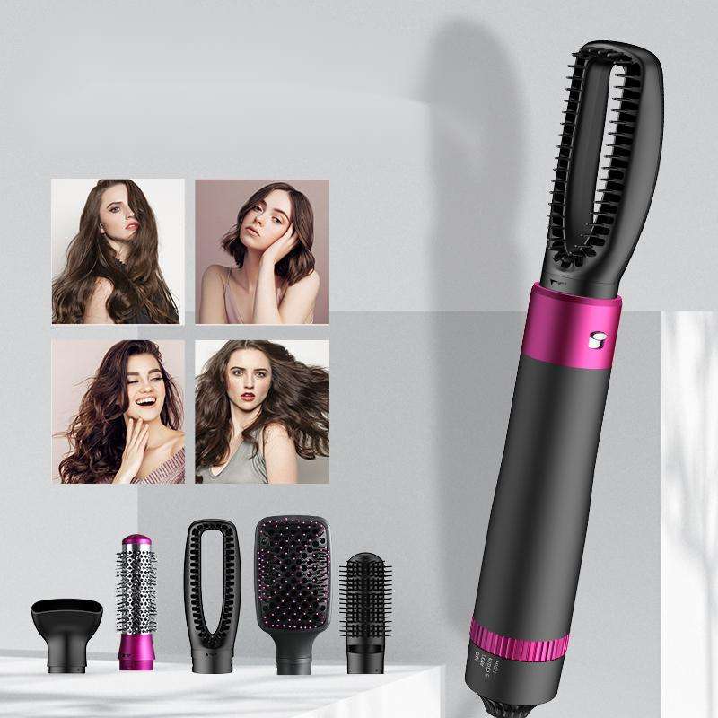 Hot Air Brush 5-in-1 for Ultimate Hair Styling - Blow Dry, Curl, Straighten & Volume | Best Hair Tool in UAE