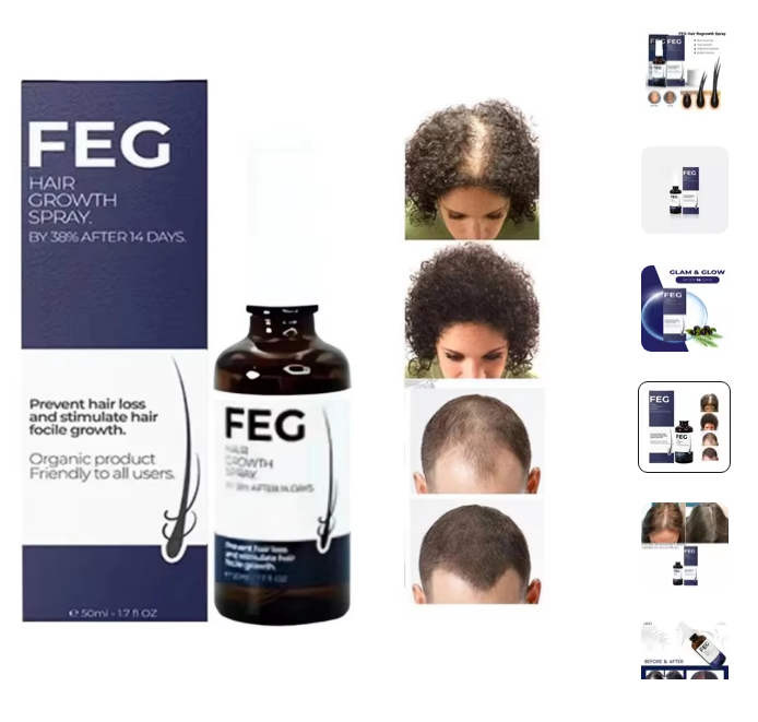 Hair Growth Spray for Thicker, Fuller Hair | Fast-Acting Hair Regrowth Formula | Boost Hair Growth for Men & Women in UAE