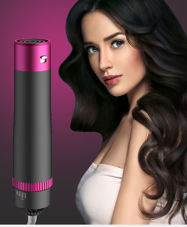 Hot Air Brush 5-in-1 for Ultimate Hair Styling - Blow Dry, Curl, Straighten & Volume | Best Hair Tool in UAE