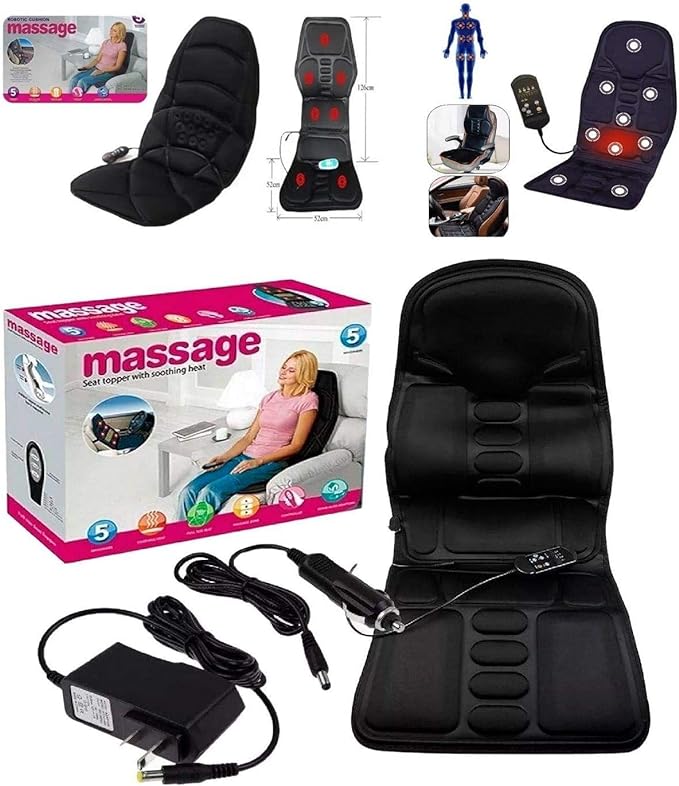 "Massage Seat Topper for Ultimate Comfort & Relaxation | Best Back & Neck Massager for Home & Office Use in UAE"