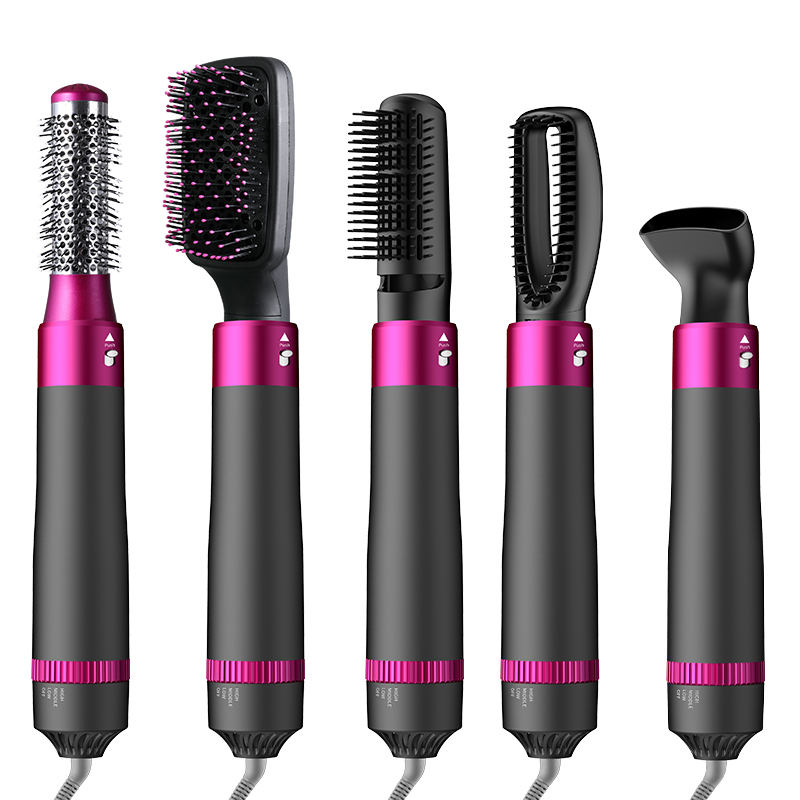 Hot Air Brush 5-in-1 for Ultimate Hair Styling - Blow Dry, Curl, Straighten & Volume | Best Hair Tool in UAE