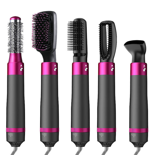 Hot Air Brush 5-in-1 for Ultimate Hair Styling - Blow Dry, Curl, Straighten & Volume | Best Hair Tool in UAE